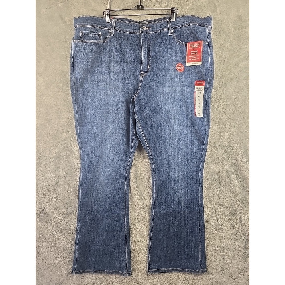 Levi Strauss Signature Women's Sz. 24 Mid Rise Bootcut Jean‎ Medium Wash NWT